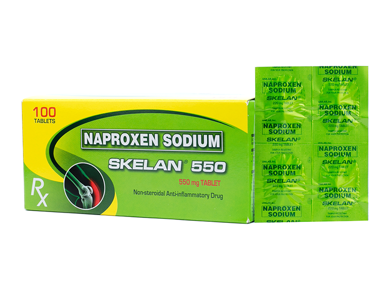 SKELAN 550 Naproxen Sodium 550mg FilmCoated Tablet 1's price in the